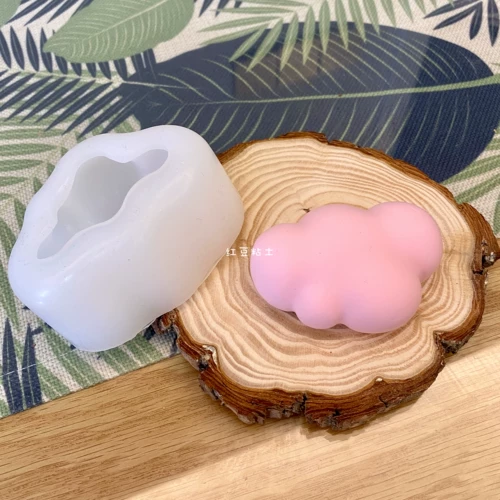 Трехмерная глина, свеча, силиконовая форма, облако