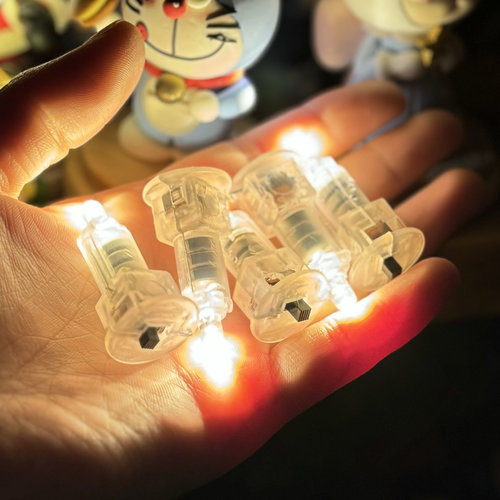 石塑粘土蓝包配件diy迷你小灯泡led发光灯超小小圆灯暖灯灯笼灯 - 图3