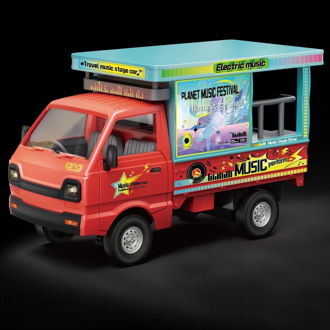 新品声光遥控汽车微卡漂移车汉堡雪糕外卖车载货双开门儿童玩具车,淘宝优惠券,粉丝福利购,淘宝优惠卷