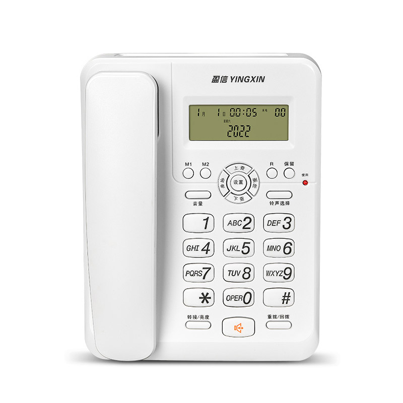 YINGXIN盈信7型有线座机电话机免电池免提通话来电显示商务办公 - 图3