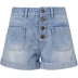 Ba màu 2019 hè mới dành cho nữ cửa hàng giảm giá retro còng giặt quần short denim cotton nhỏ Một chiếc quần chữ - Quần jean Quần jean