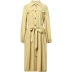 Áo ba màu 2019 mùa thu mới cho nữ cửa hàng giảm giá ve áo đơn ngực co giãn eo dài áo khoác dài tay - Trench Coat Trench Coat