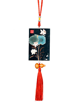 卫生间荷花鲤鱼图大门对厕所卧室避火龙瓶子厨房门对门净秽挂件