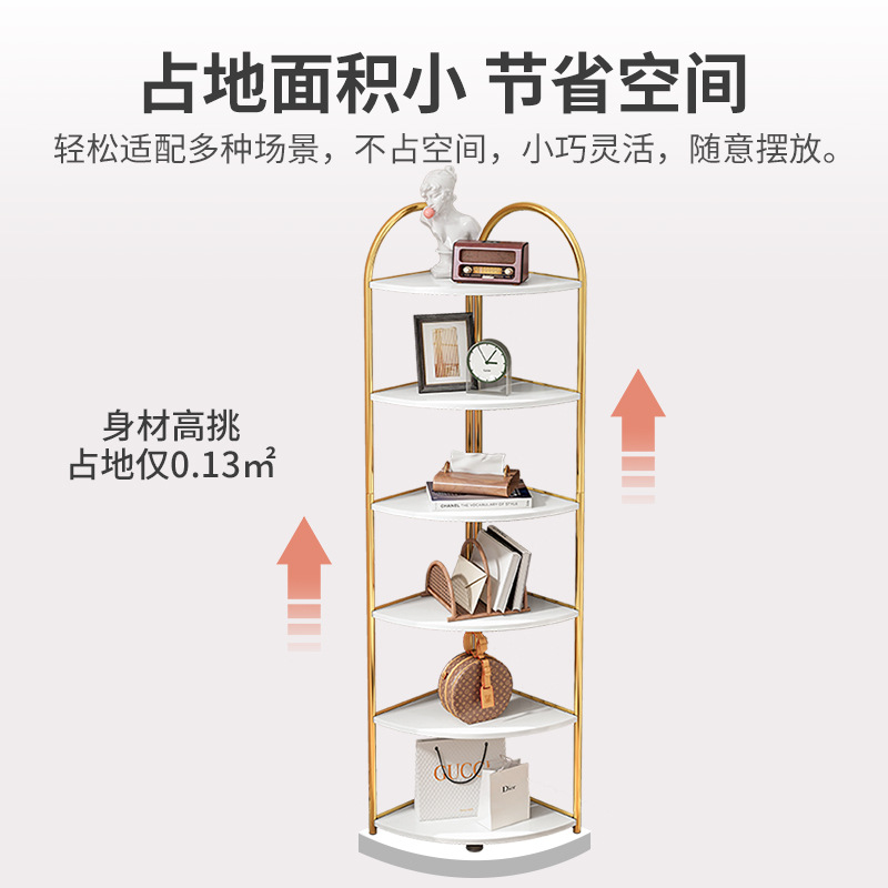 转角柜墙角柜三角形书架置物架拐角边角角落收纳客厅卧室边柜柜子 - 图0