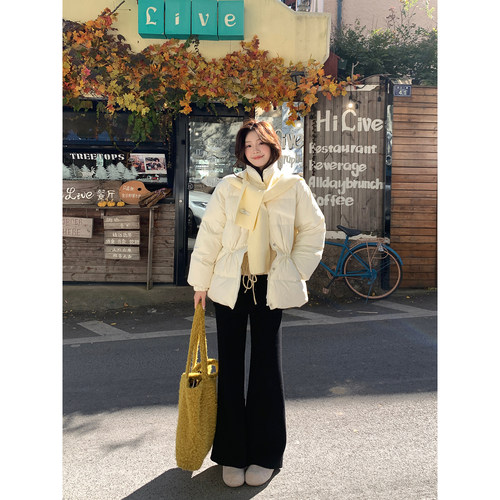 Even一雯【两穿神裤】韩系高智秋冬两穿加绒厚款显腿直休闲屁帘裤 - 图0