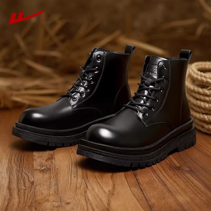 回力马丁靴男款2025新款冬季黑色英伦风增高厚底中高帮靴子男鞋,淘宝优惠券,粉丝福利购,淘宝优惠卷