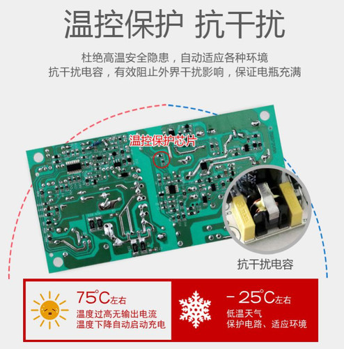 电动车锂电池充电器48v2a60伏73V3A智能磷酸铁锂用三元脉冲新国标 - 图0