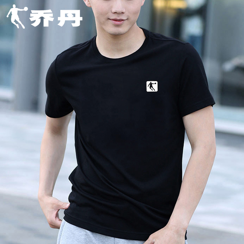 Jordan Short Sleeve T-shirt Men's Official Summer New Pure Cotton T-shirt Breathable Leisure Half Sleeve Running Fitness Sportswear