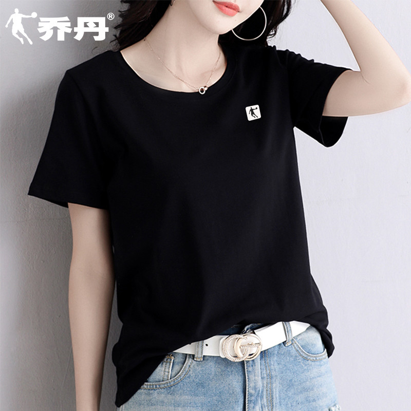 Jordan Short Sleeve T-shirt Women's 2020 Summer New Solid Round Neck Loose Short Sleeve Casual Fashion Breathable Sportswear