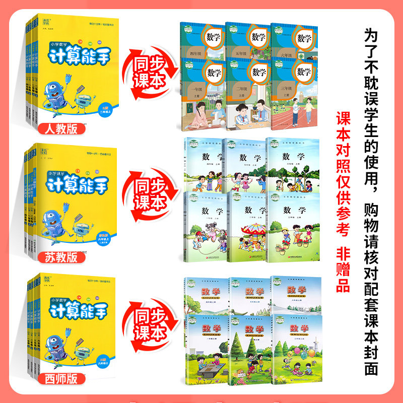 听力能手小学英语六年级一四年级三二五年级下册 上册人教版计算默写能手语文数学 2026通城学典听力专项训练同步练习册一课一练
