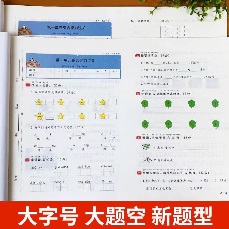 小橙同学学霸冲刺100分一年级二年级三年级四年级五年级六年级上下册语测试卷试卷语文数学英语人教版单元期中期末复习测试卷