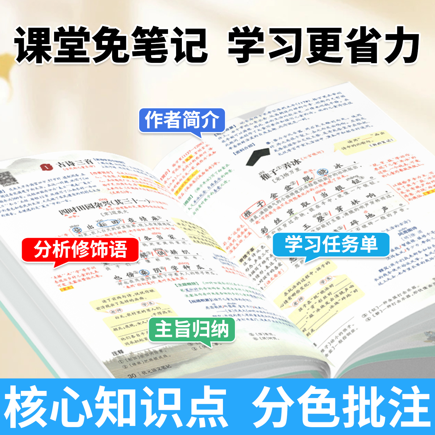 2025状元大课堂语文笔记三年级四五六一二年级上册下册语文数学英语 人教版上 同步教材全解解读黄冈学霸笔记课前预习教材全解下