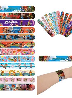 疯狂动物城2啪啪圈PVC儿童手环朱迪狐尼克兔子警官卡通动漫拍拍圈