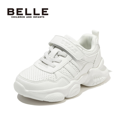 百丽童鞋儿童小白鞋子2025秋季新款