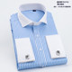 French shirt men's long-sleeved slim collar shirt