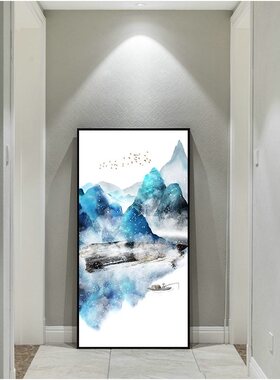 入户玄关走廊过道新中式风装饰画