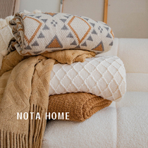 Bohemian Sofa Blanket Cream Wind Air Conditioning Blanket Superior Winter Thickened Cover Blanket Single Cloak Cape Beatle Blanket