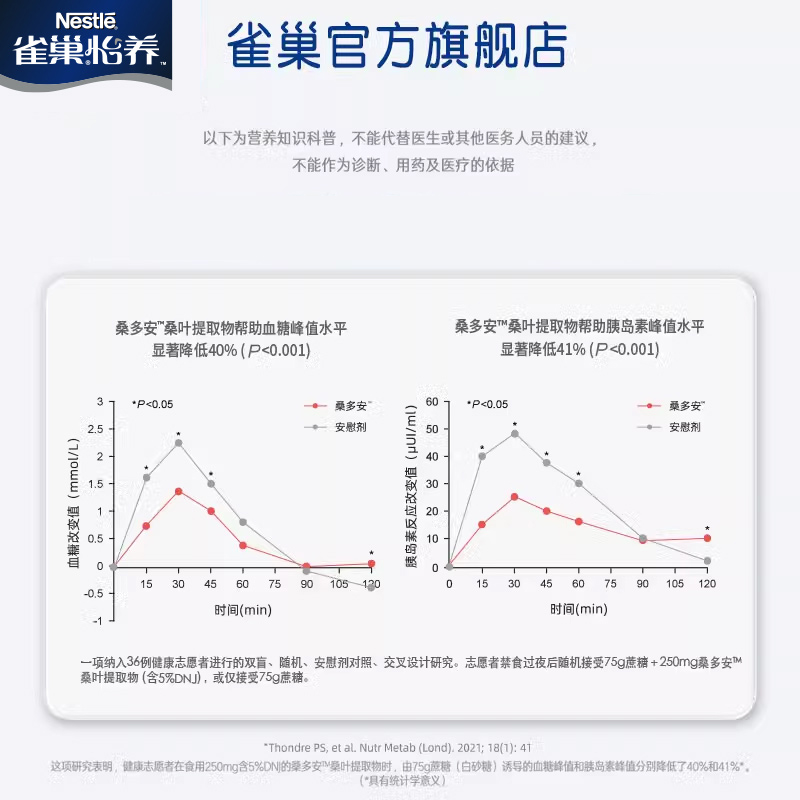 【双11预售】雀巢怡养糖律中老年无蔗糖低GI奶粉罐装