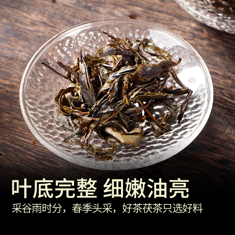 黑茶 湖南安化安化黑茶金花手筑茯砖茶安华茶叶1kg原叶茯砖 - 图1