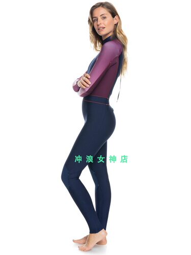 现货Roxy 3/2mm尾波冲浪全身防寒服湿衣潜水服浮潜女Full Wetsuit - 图2