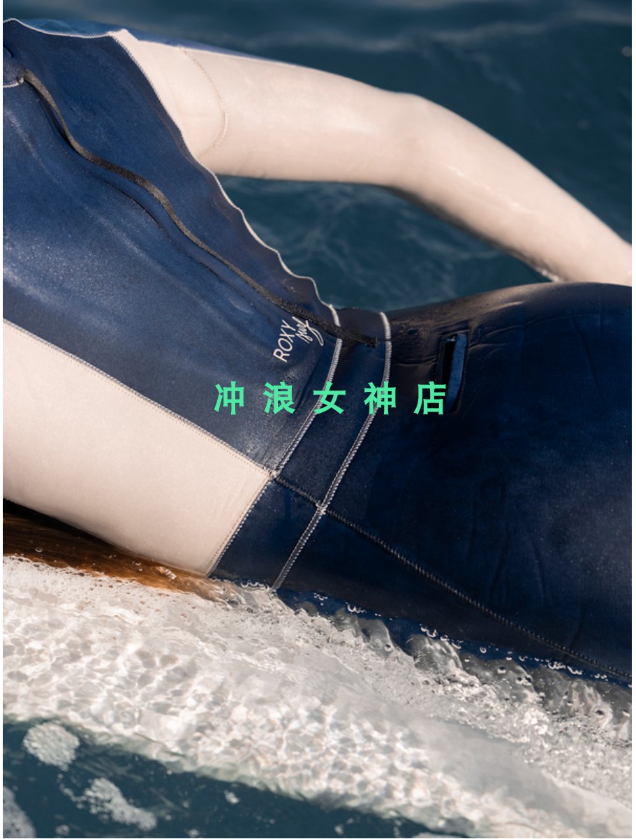 推荐Roxy3mm冲浪全身防寒服湿衣潜水服浮潜显瘦冬女 surf wetsuit-图0