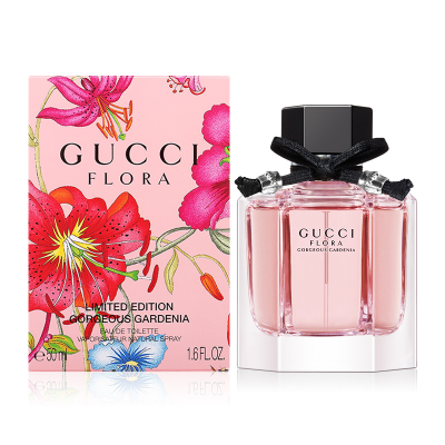 千色店旗舰店Gucci古驰绚丽栀子女士淡香水30/50/100ml花香调持久留香花之舞3