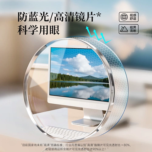 Очки холодного коричневого цвета для профессиональных женщин с близорукостью и дополнительной оправой для линз с защитой от синего света 5018