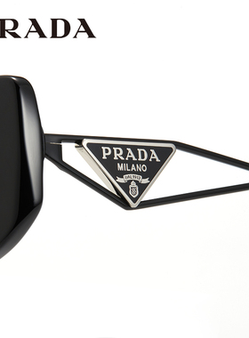 普拉达Prada复古窄框墨镜