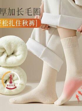 厚袜子男士冬季特厚羊毛袜中筒加厚加绒保暖棉袜冬天老人超厚长袜
