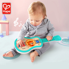 Детская гитара hape智能触控尤克里里儿童小吉他可弹奏初学入门玩具男女宝宝旋律