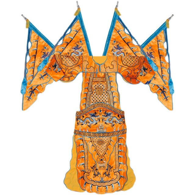 Peking Opera men rely on national opera martial artists costumes and generals rely on flags and young actors facial makeup costumes and overlords rely on big men rely on big men