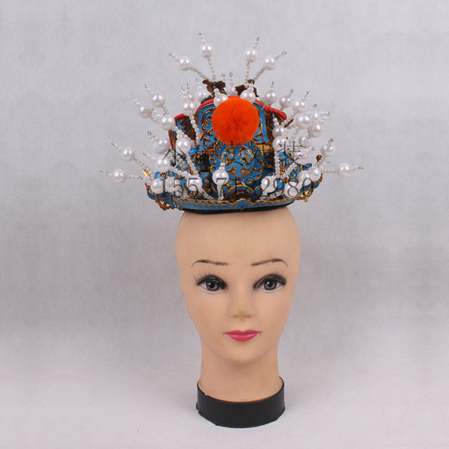 Opera Kowloon Dragon Crown Long Live Hat Puppet