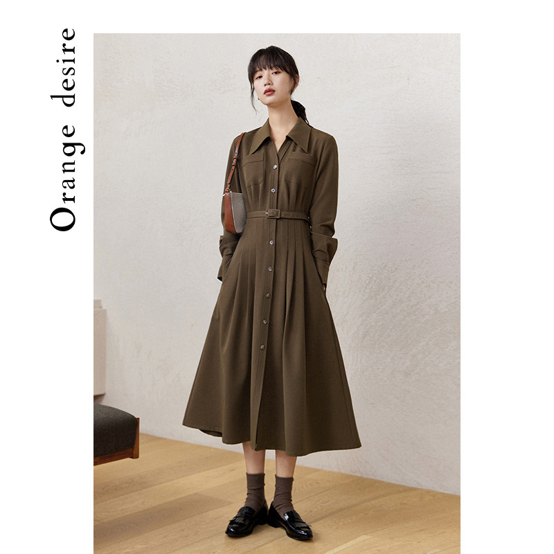 orange desire长袖女秋法式连衣裙 orangedesire连衣裙