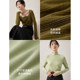 orange desire black technology long-sleeved T-shirt women's 2023 spring new top bottoming shirt turtleneck sweater