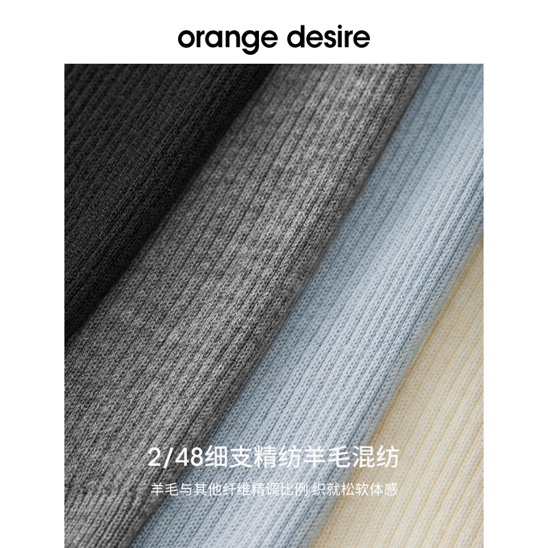 【格雷系】orange desire简约百搭【必备款】针织背心2024春新款 - 图1