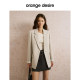 Orange Desire Classic Shoulder Commuting Blazer 2025 Autumn New Style