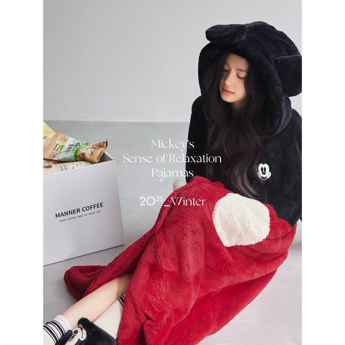 迪士尼米奇珊瑚绒睡袍女款冬季保暖法兰绒睡衣大码加厚加绒家居服,淘宝优惠券,粉丝福利购,淘宝优惠卷