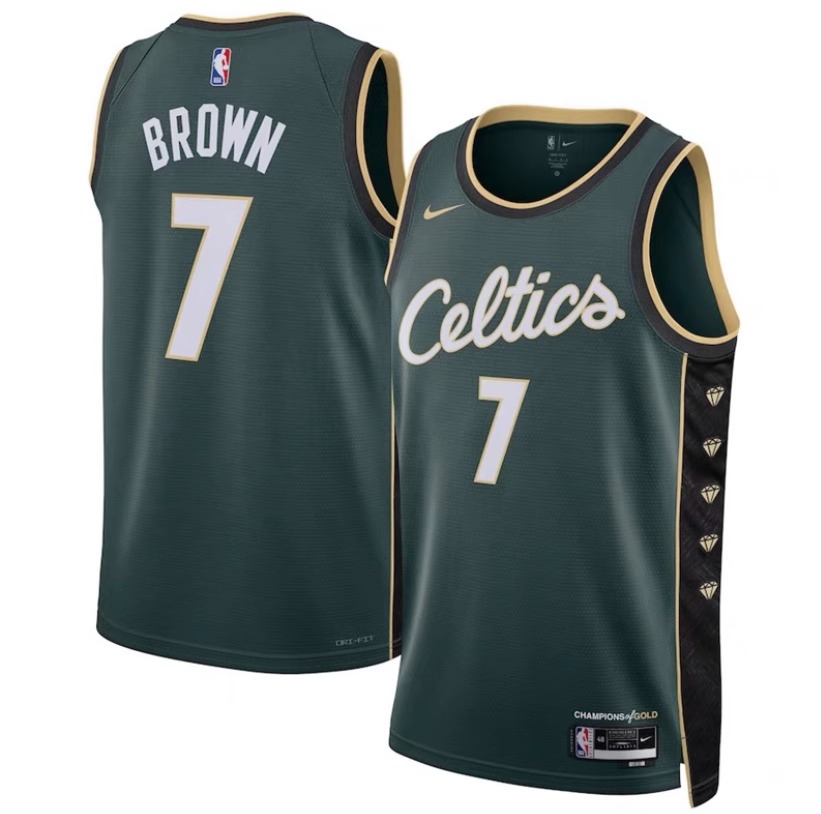 NBA凯尔特人0号塔图姆7号布朗球衣篮球服男运动背心套装