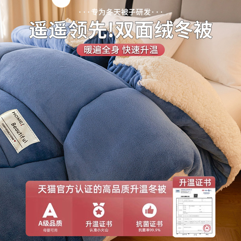 冬季羊羔绒被子2025新款棉被被芯冬天单人宿舍秋冬被加厚保暖10斤,淘宝优惠券,粉丝福利购,淘宝优惠卷