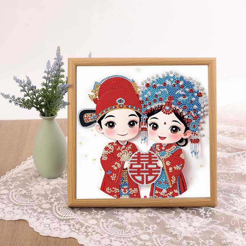 5D钻石绣喜字2025新款客厅送礼结婚婚礼粘钻手工diy摆台喜庆贴画,淘宝优惠券,粉丝福利购,淘宝优惠卷