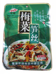 宏绿梅菜笋丝80克装 农家小菜煮拌面 清粥 开胃下饭菜整箱包邮 - 图1
