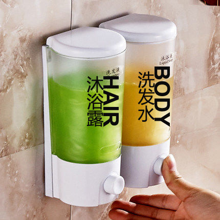 浴室酒店手动皂液器宾馆壁挂式沐浴露洗发露盒子给皂器洗手液瓶子,淘宝优惠券,粉丝福利购,淘宝优惠卷