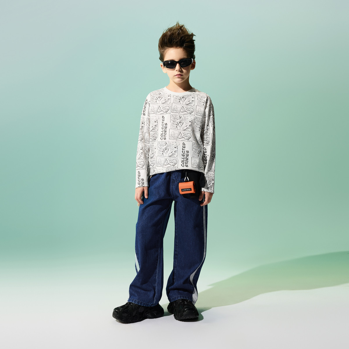 【国潮系列】MQD童装儿童打底衫男童长袖t恤2025春季新款印花上衣,淘宝优惠券,粉丝福利购,淘宝优惠卷