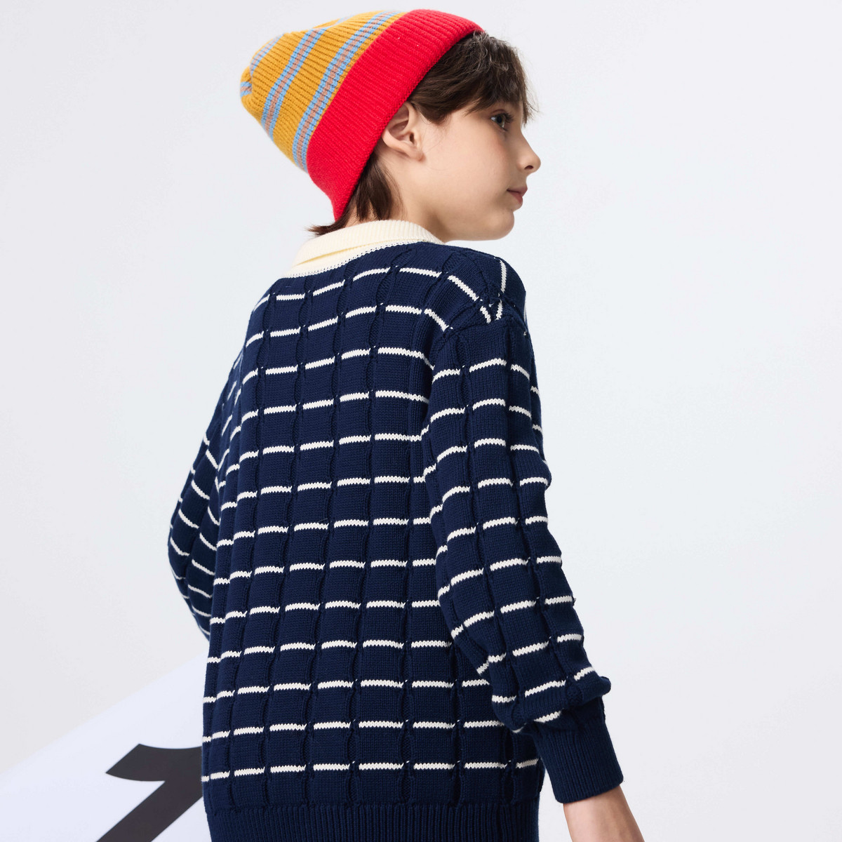 MQD男童25冬新款学院街潮撞色领口半开襟针织衫儿童毛衣,淘宝优惠券,粉丝福利购,淘宝优惠卷