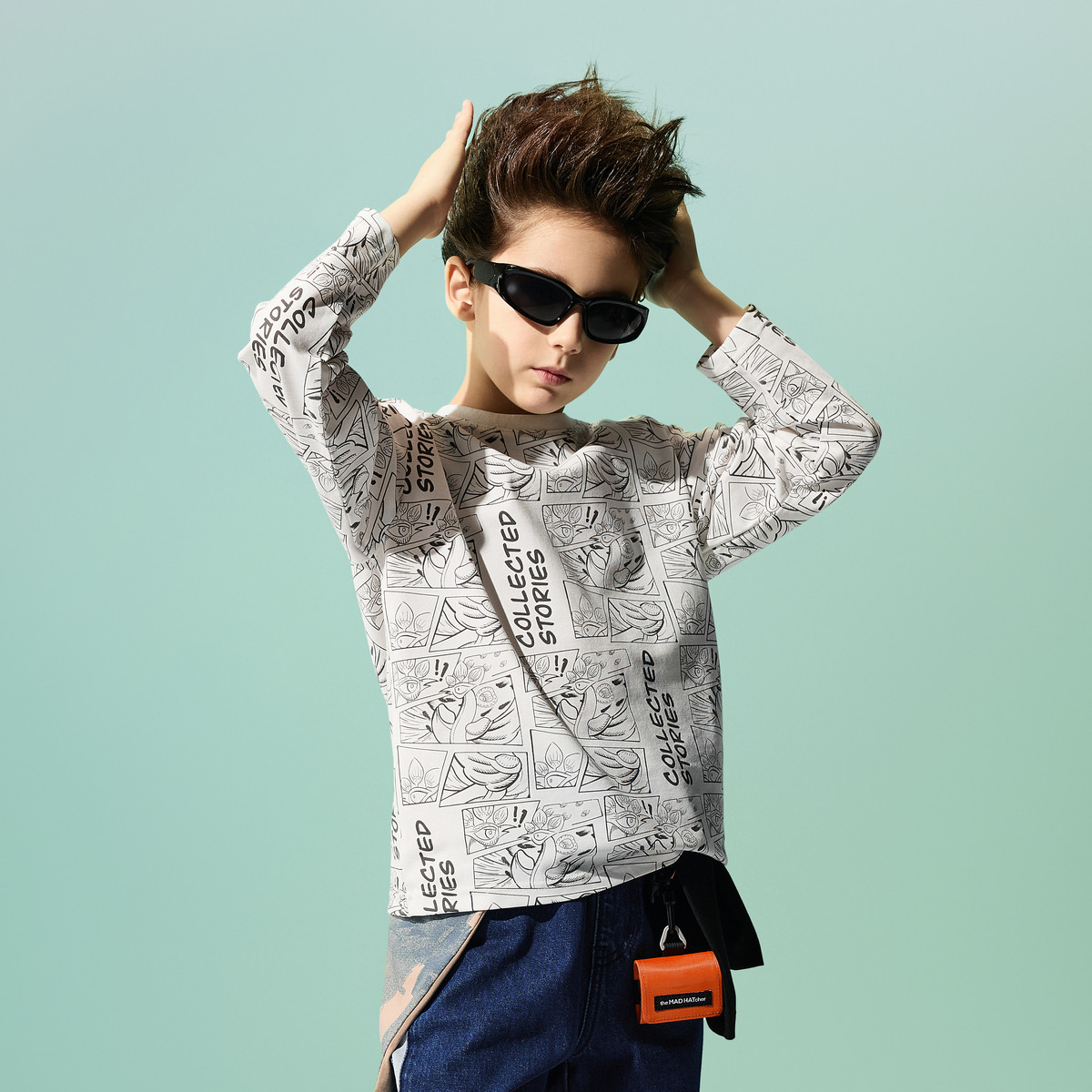 【国潮系列】MQD童装儿童打底衫男童长袖t恤2025春季新款印花上衣,淘宝优惠券,粉丝福利购,淘宝优惠卷