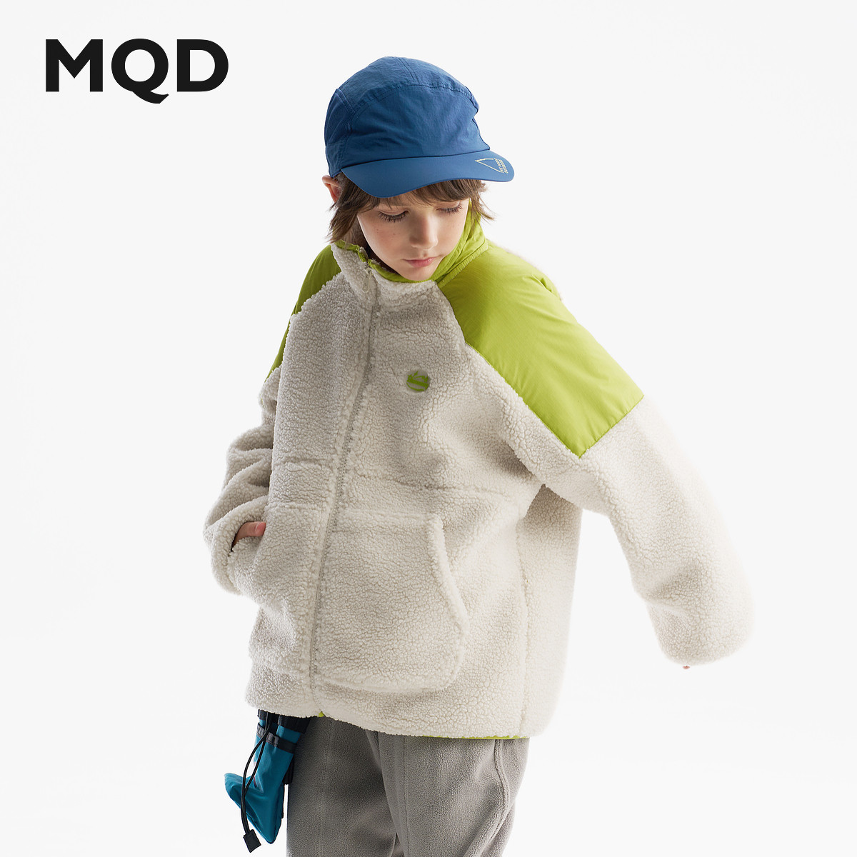 [VIP]MQD童装男童加厚仿羊羔绒外套20255冬装新款儿童保暖撞色立,淘宝优惠券,粉丝福利购,淘宝优惠卷
