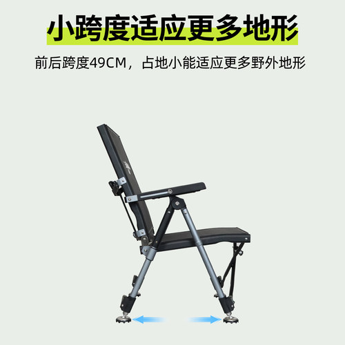 金阁新款26AY钓椅全折叠全地形四脚伸缩多功能便携椅欧式钓鱼椅 - 图1