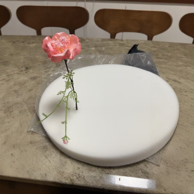 加厚高密度海绵板轮胎茶几材料插花板圆形diy吸水海绵白色4cm厚,淘宝优惠券,粉丝福利购,淘宝优惠卷