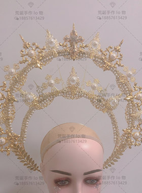 太阳cosplay拍照道具圣母光环