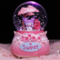 Culomi Water Crystal Ball Swing Piece Girl Octasonic Box Swivel Snow Glass Music Box Princess Birthday Present Girl